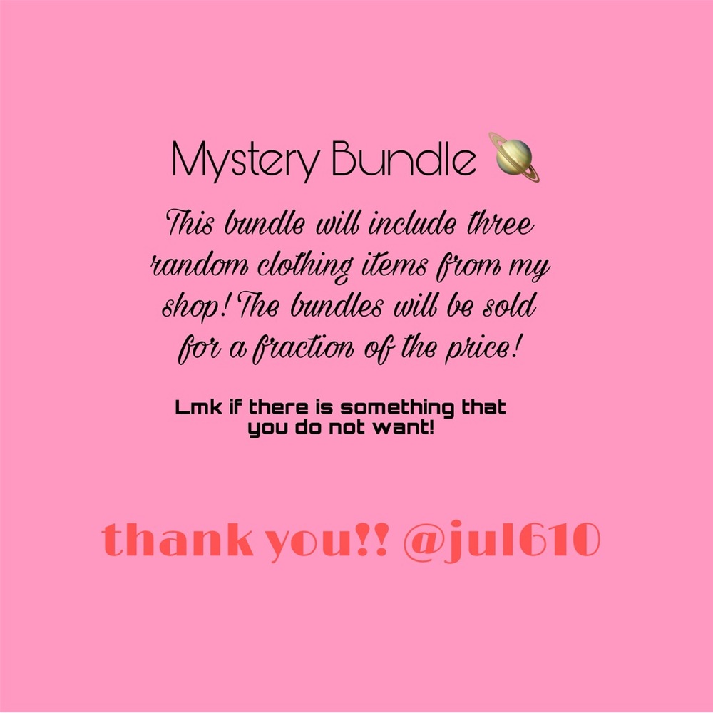 Mystery clothing bundle!